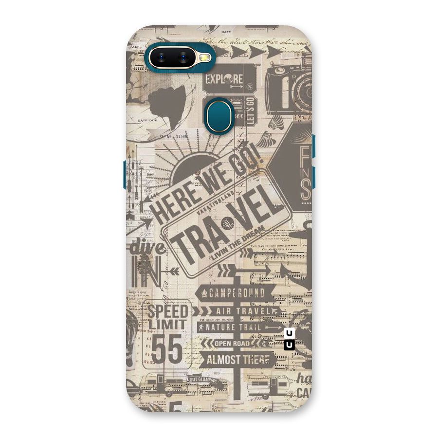 Here We Travel Back Case for Oppo A12s