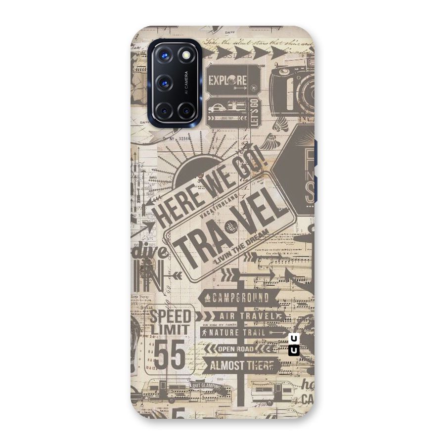 Here We Travel Back Case for Oppo A52
