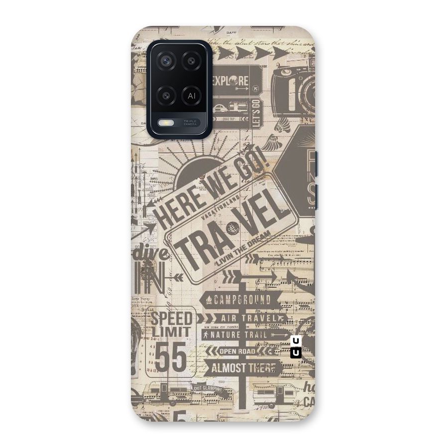 Here We Travel Back Case for Oppo A54