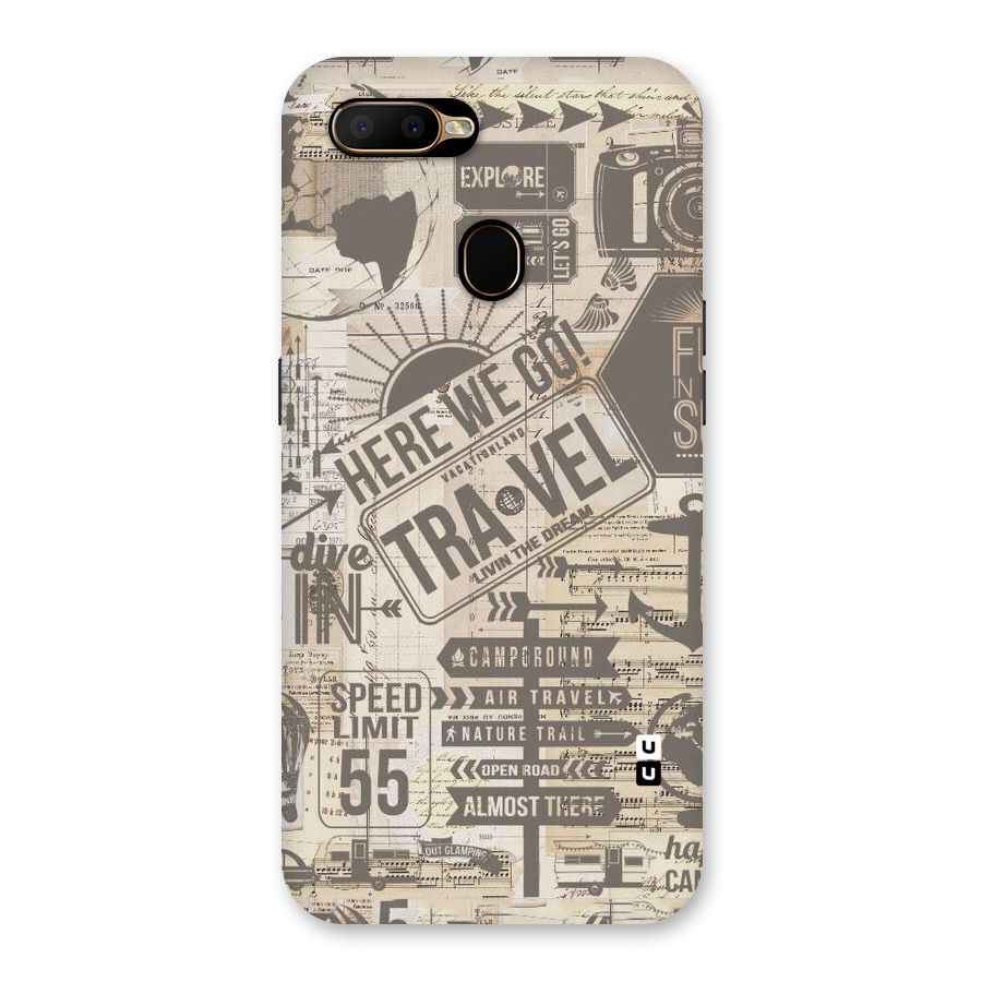 Here We Travel Back Case for Oppo A5s