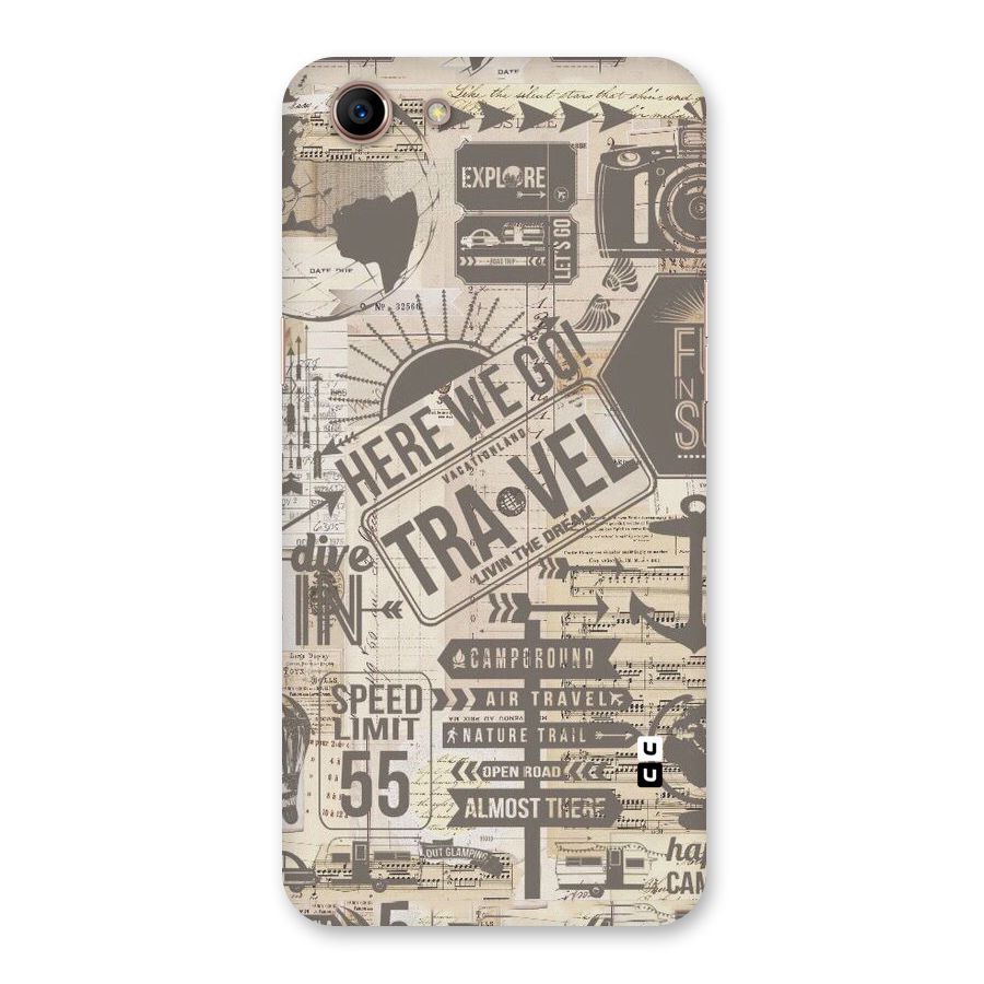 Here We Travel Back Case for Oppo A83 (2018)