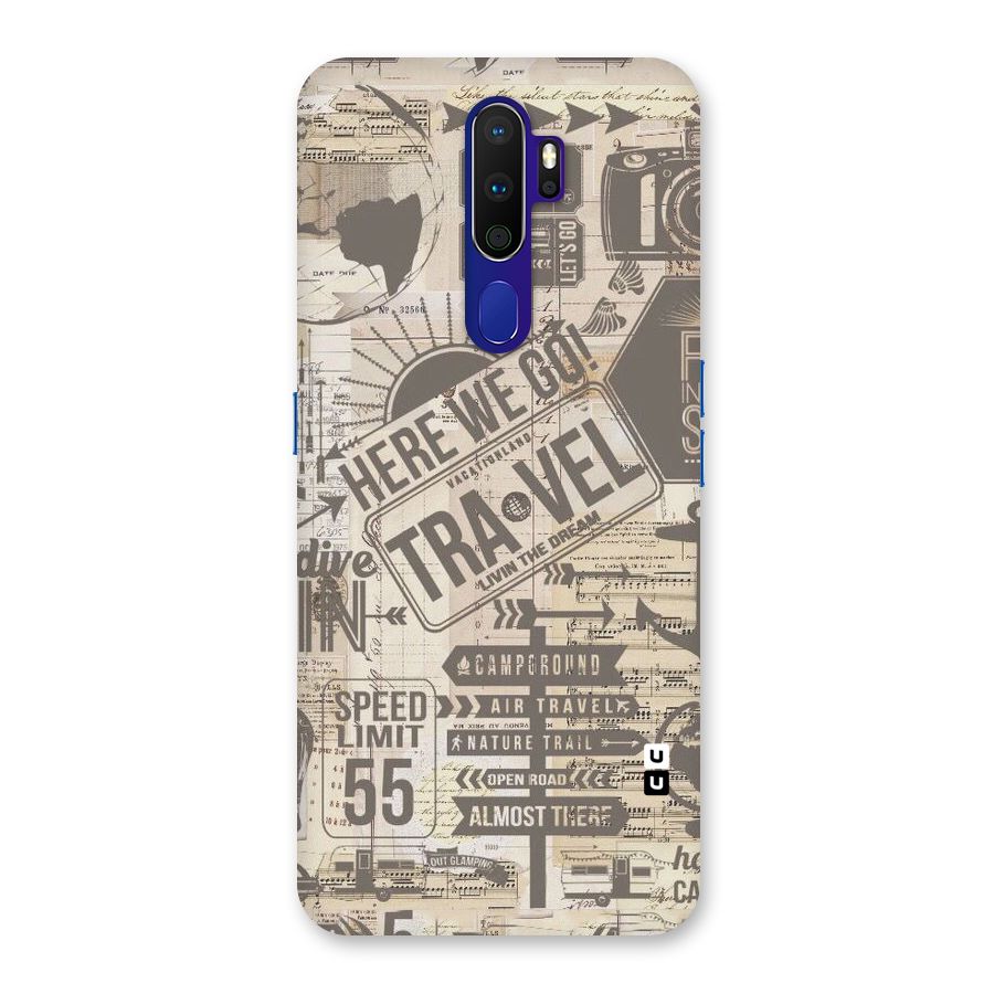 Here We Travel Back Case for Oppo A9 (2020)