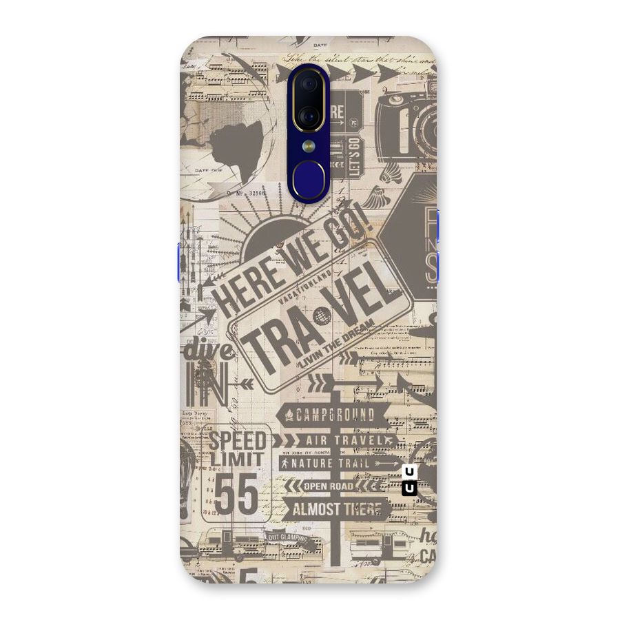 Here We Travel Back Case for Oppo F11