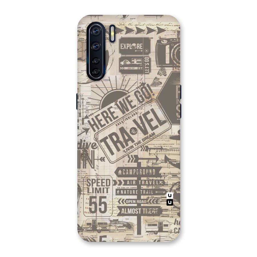 Here We Travel Back Case for Oppo F15