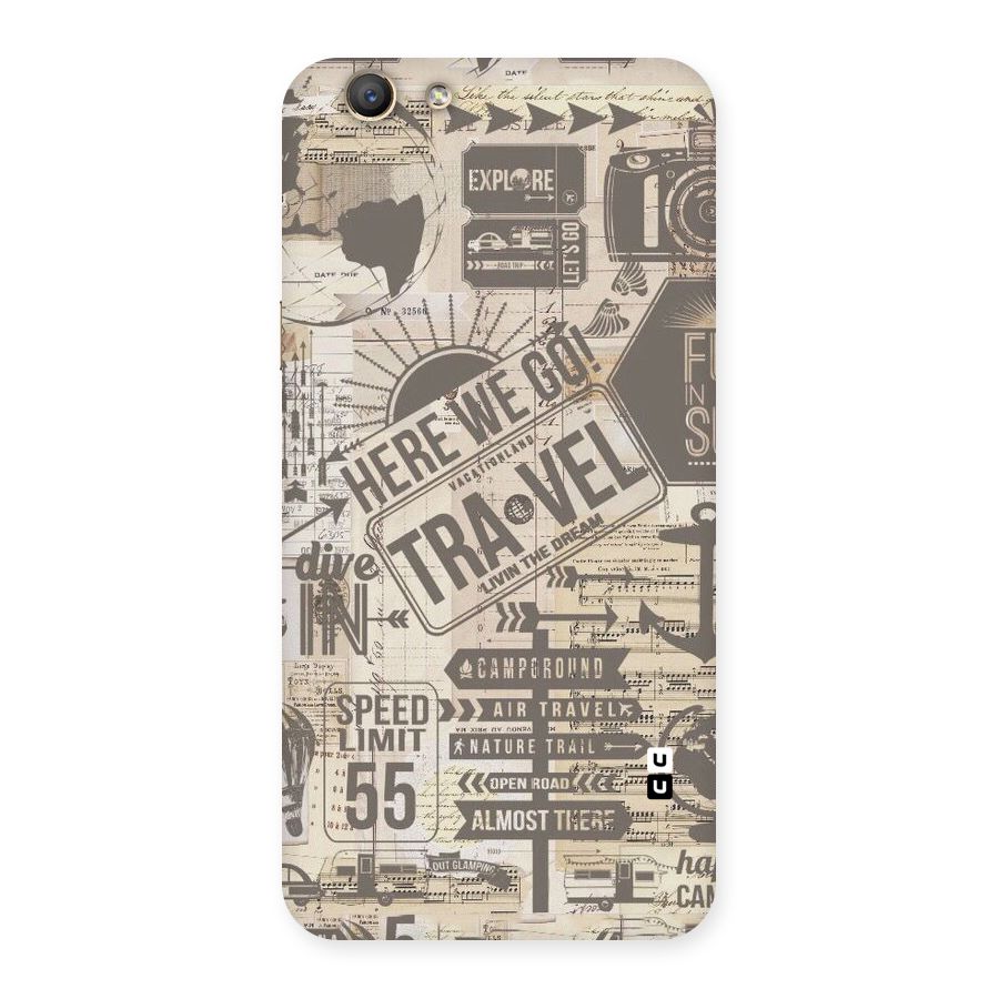 Here We Travel Back Case for Oppo F1s