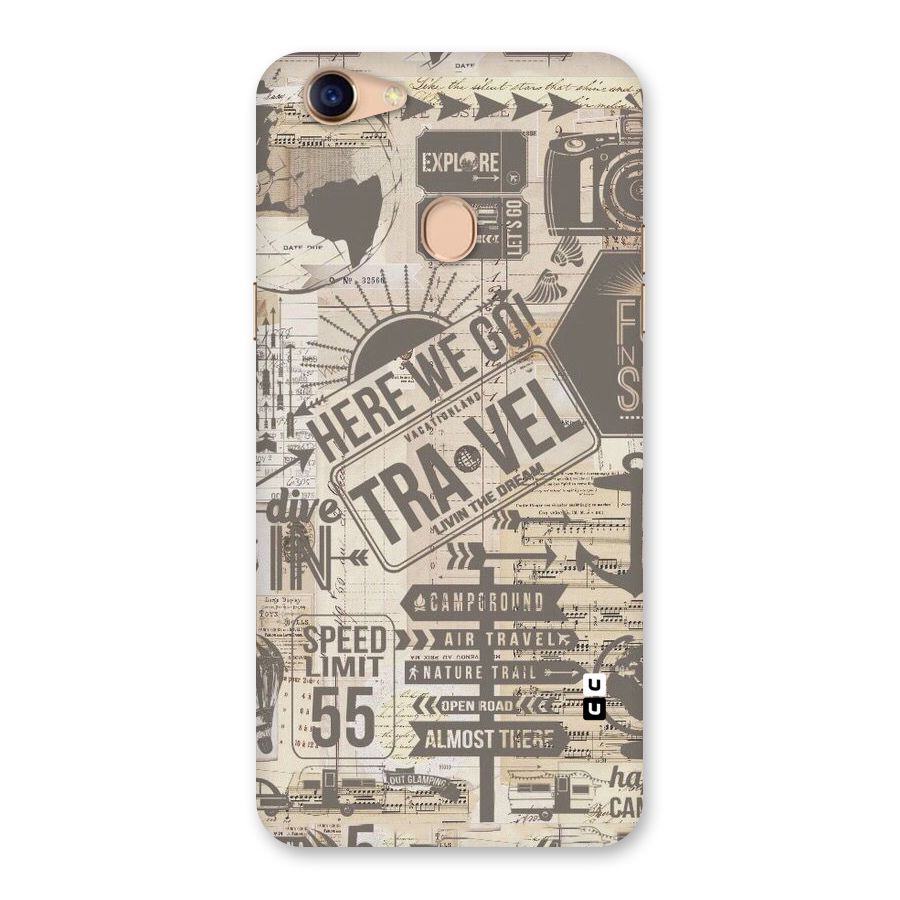 Here We Travel Back Case for Oppo F5