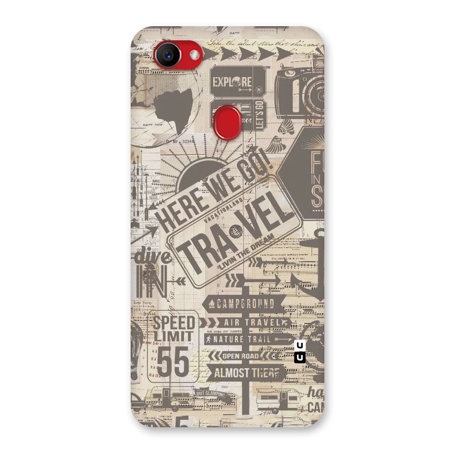 Here We Travel Back Case for Oppo F7