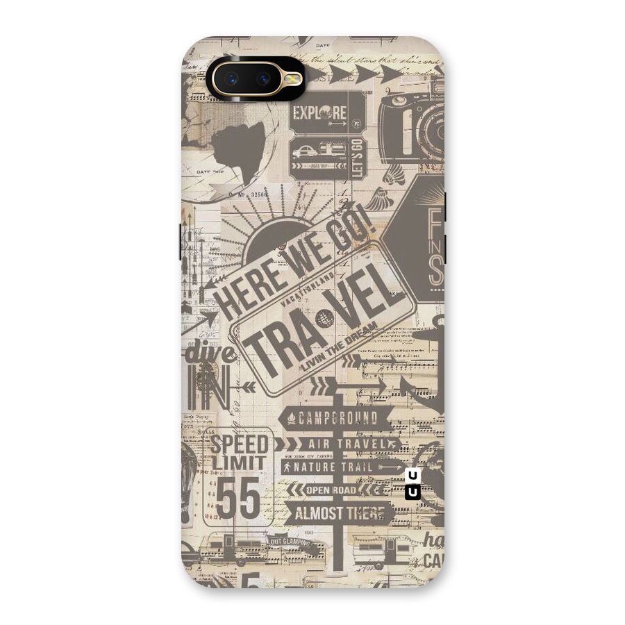 Here We Travel Back Case for Oppo K1