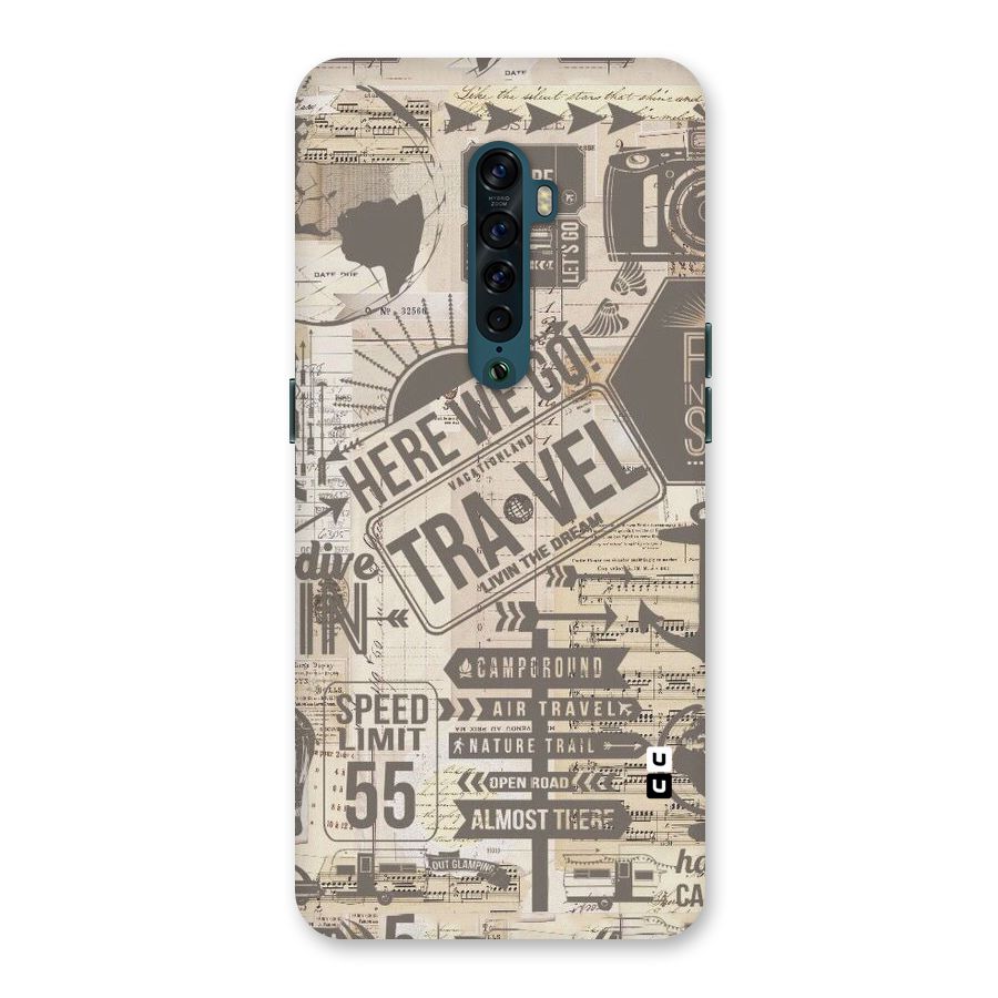 Here We Travel Back Case for Oppo Reno2