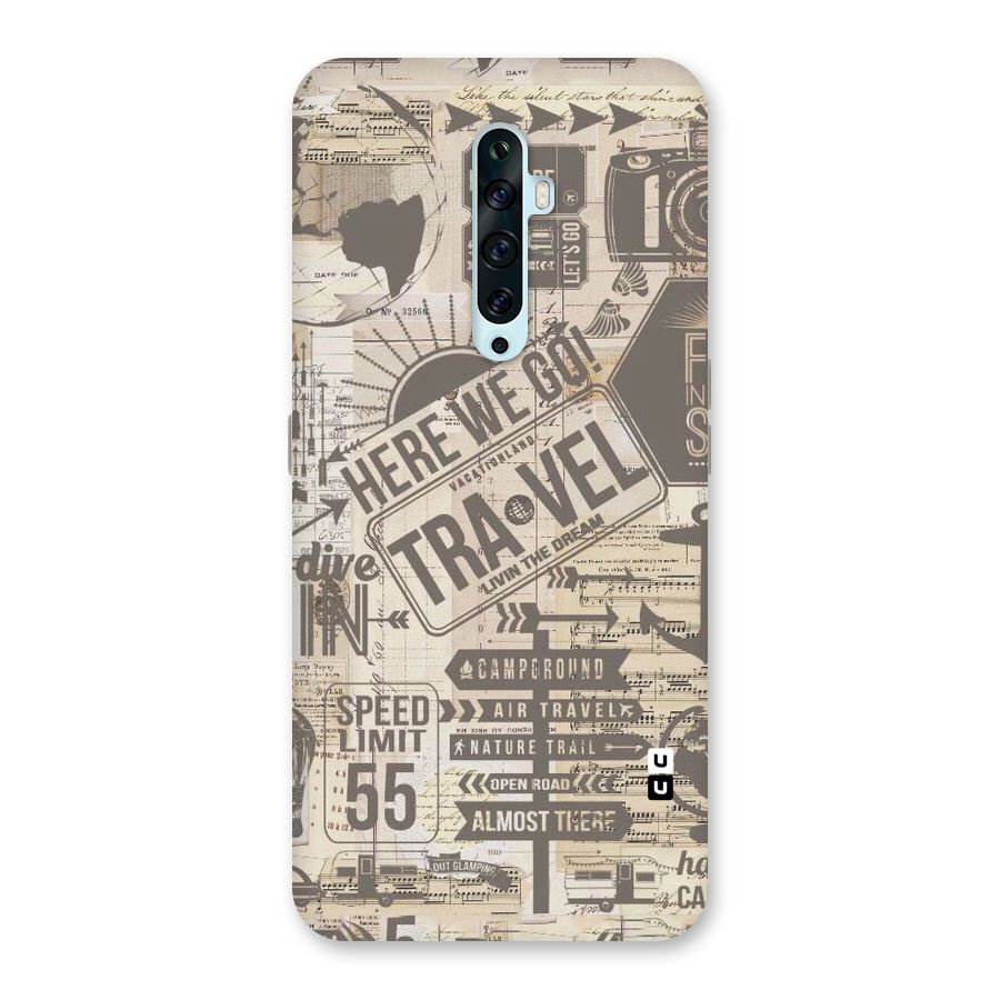 Here We Travel Back Case for Oppo Reno2 Z