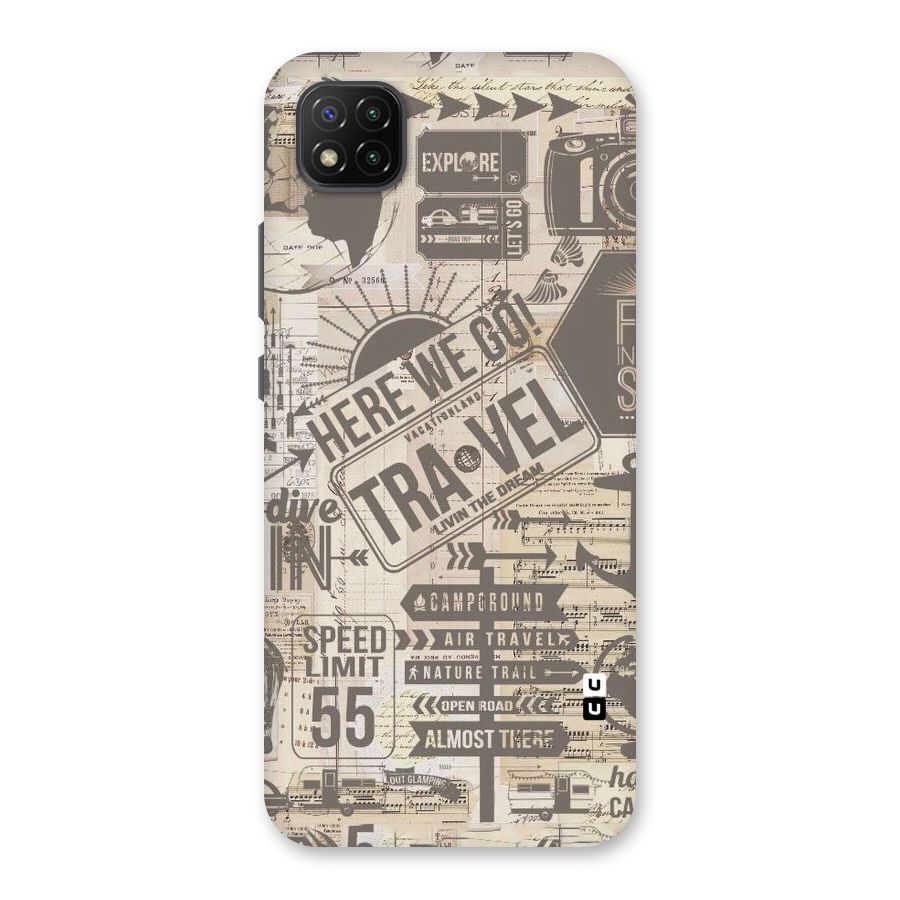 Here We Travel Back Case for Poco C3