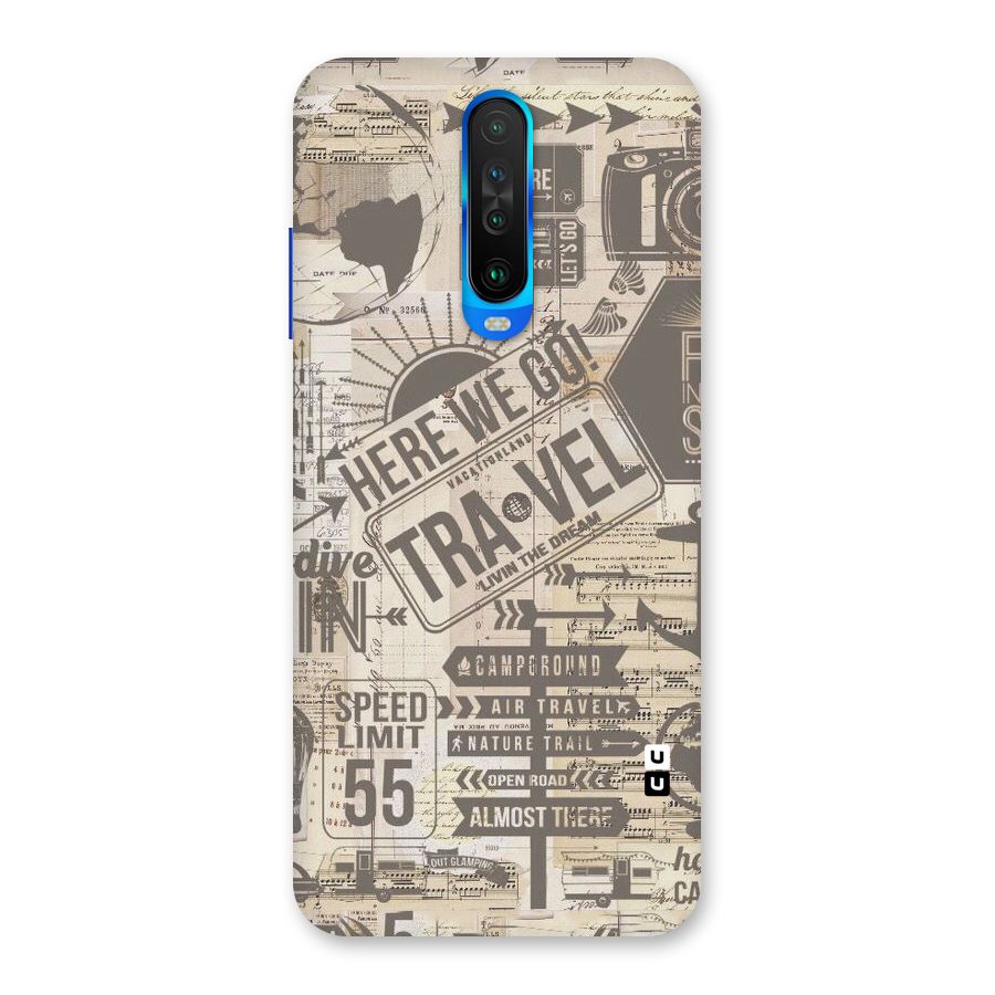 Here We Travel Back Case for Poco X2