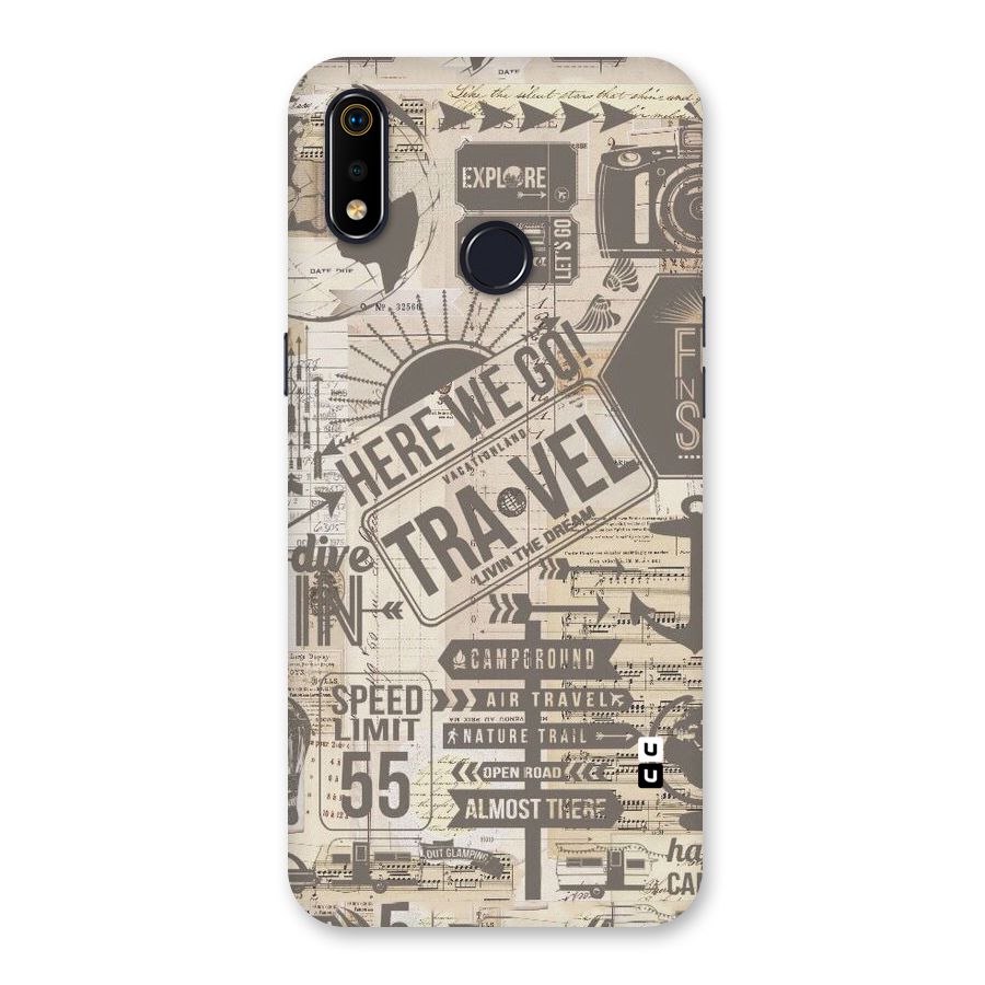 Here We Travel Back Case for Realme 3i