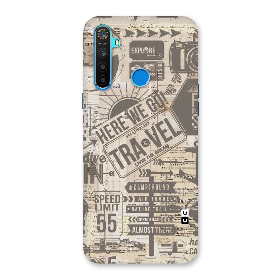 Here We Travel Back Case for Realme 5