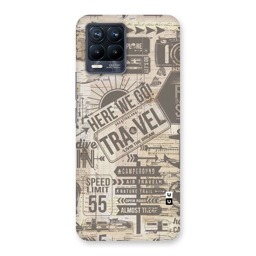 Here We Travel Back Case for Realme 8 Pro