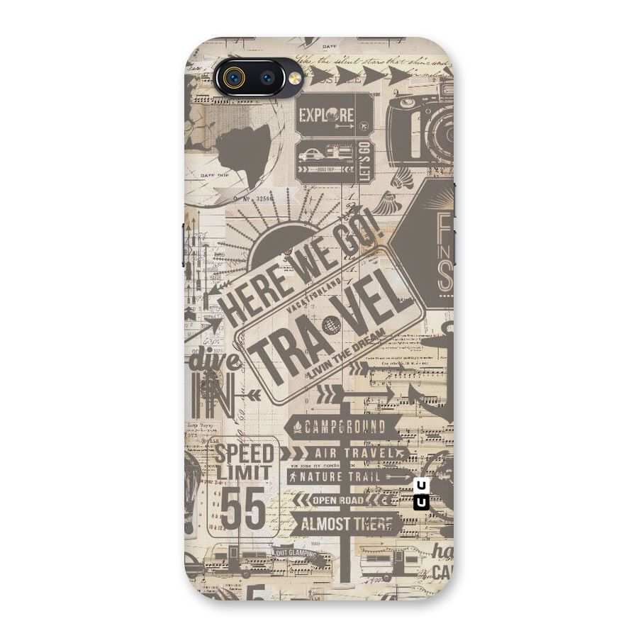 Here We Travel Back Case for Realme C2