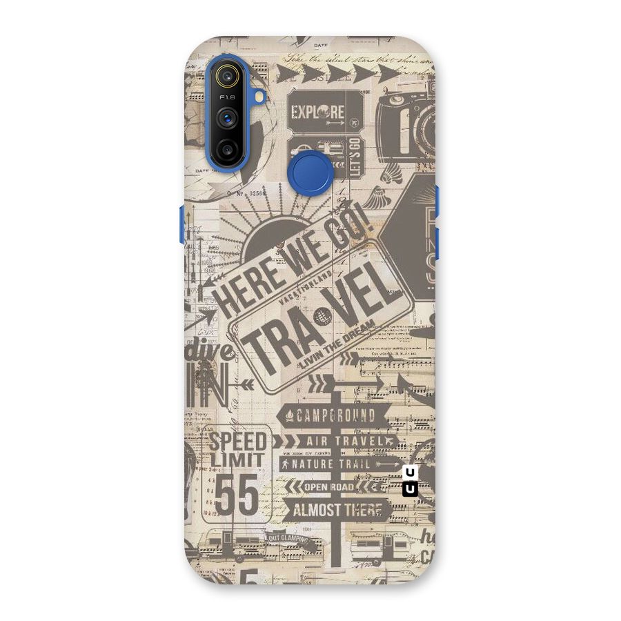 Here We Travel Back Case for Realme Narzo 10A