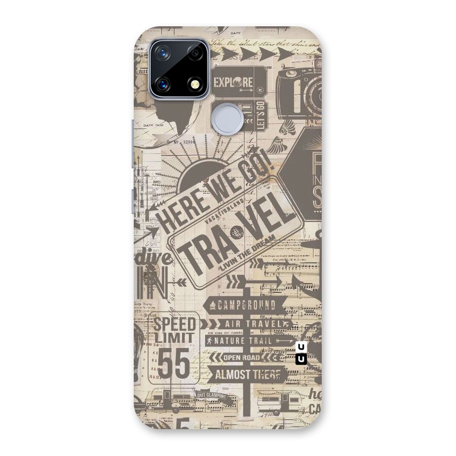 Here We Travel Back Case for Realme Narzo 20