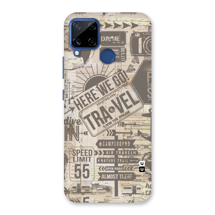 Here We Travel Back Case for Realme Narzo 30A