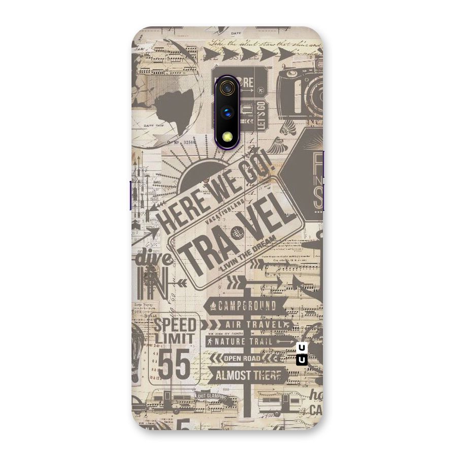 Here We Travel Back Case for Realme X