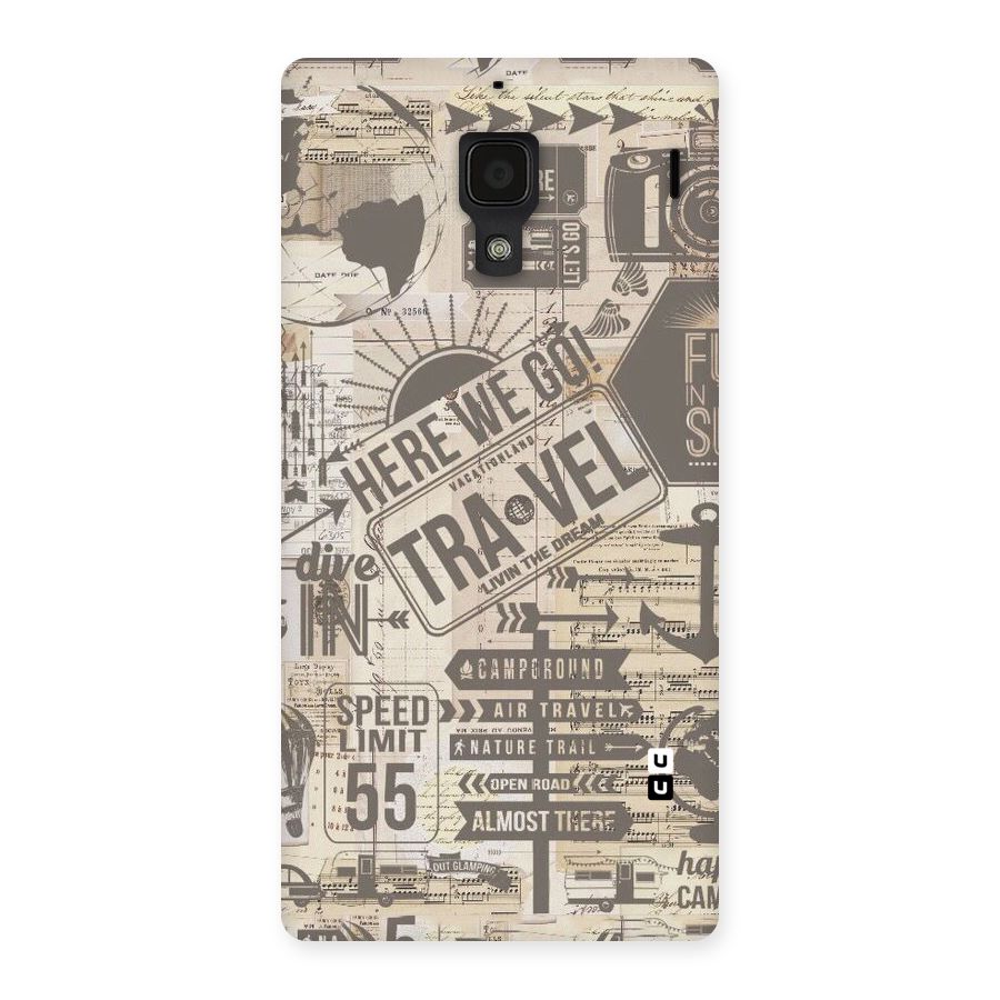 Here We Travel Back Case for Redmi 1S