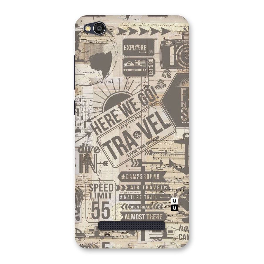 Here We Travel Back Case for Redmi 4A