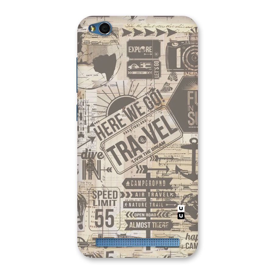 Here We Travel Back Case for Redmi 5A