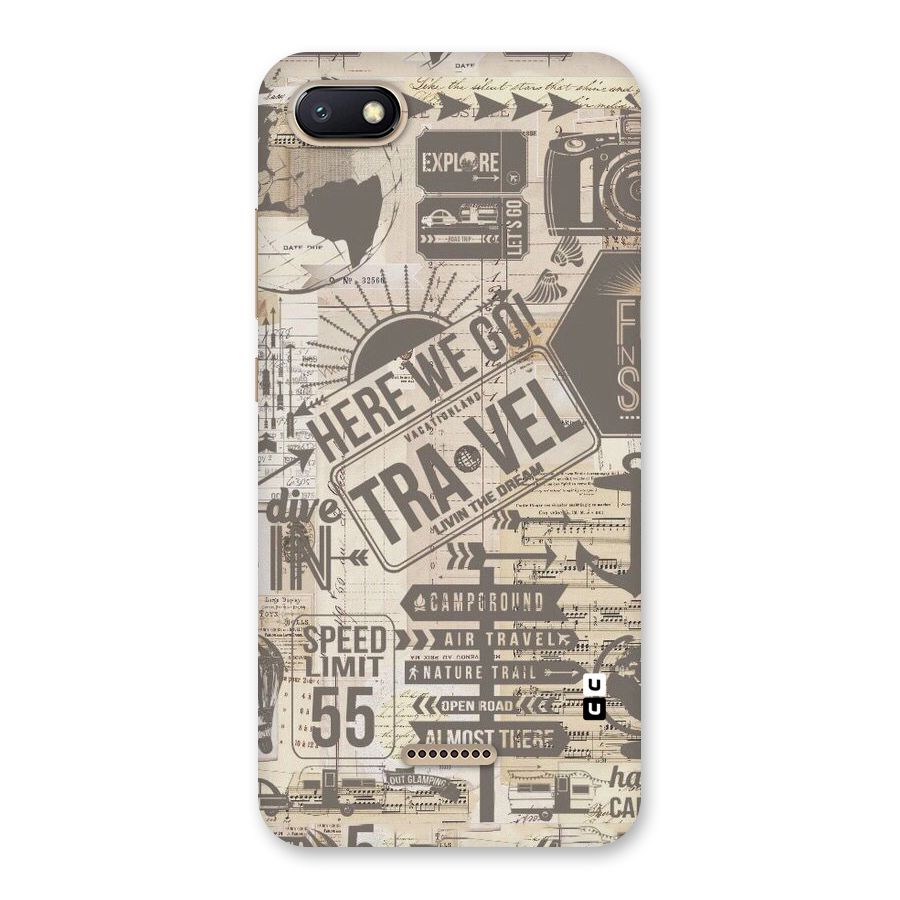 Here We Travel Back Case for Redmi 6A