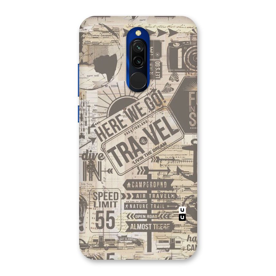 Here We Travel Back Case for Redmi 8