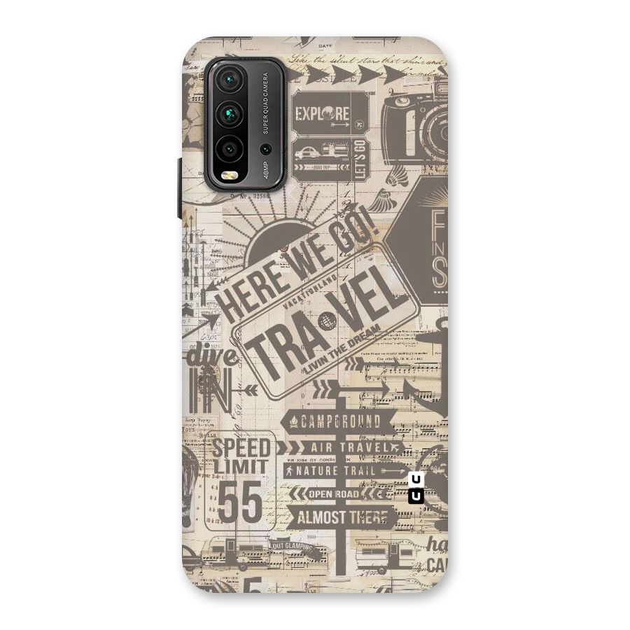 Here We Travel Back Case for Redmi 9 Power