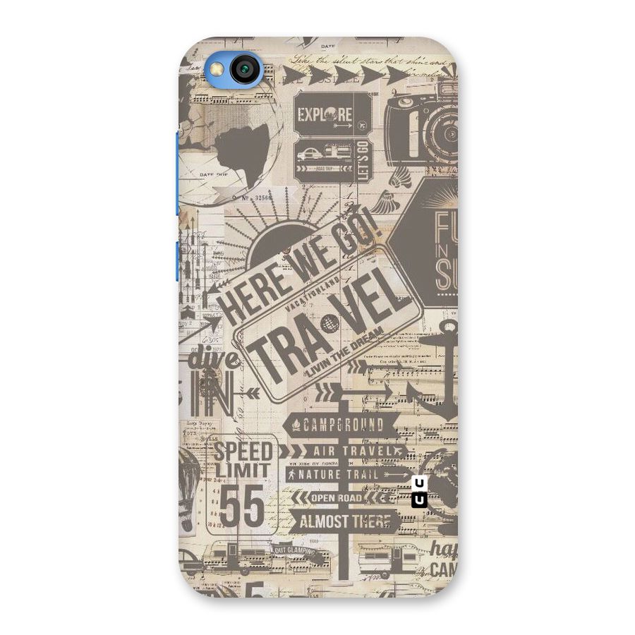 Here We Travel Back Case for Redmi Go