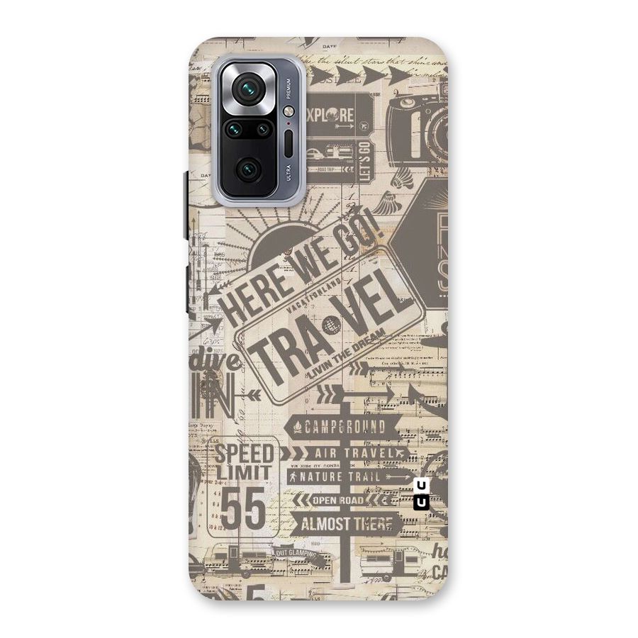 Here We Travel Back Case for Redmi Note 10 Pro Max