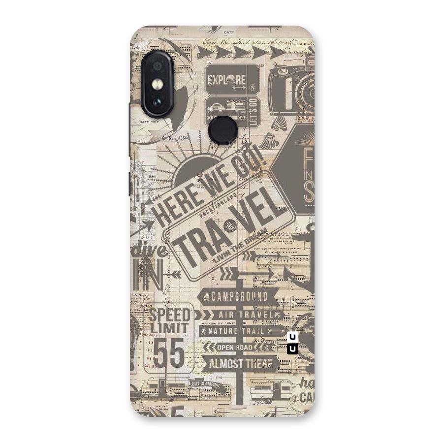 Here We Travel Back Case for Redmi Note 5 Pro