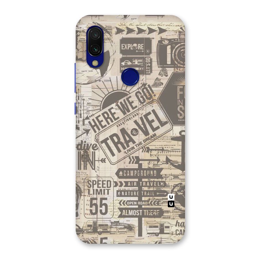 Here We Travel Back Case for Redmi Y3