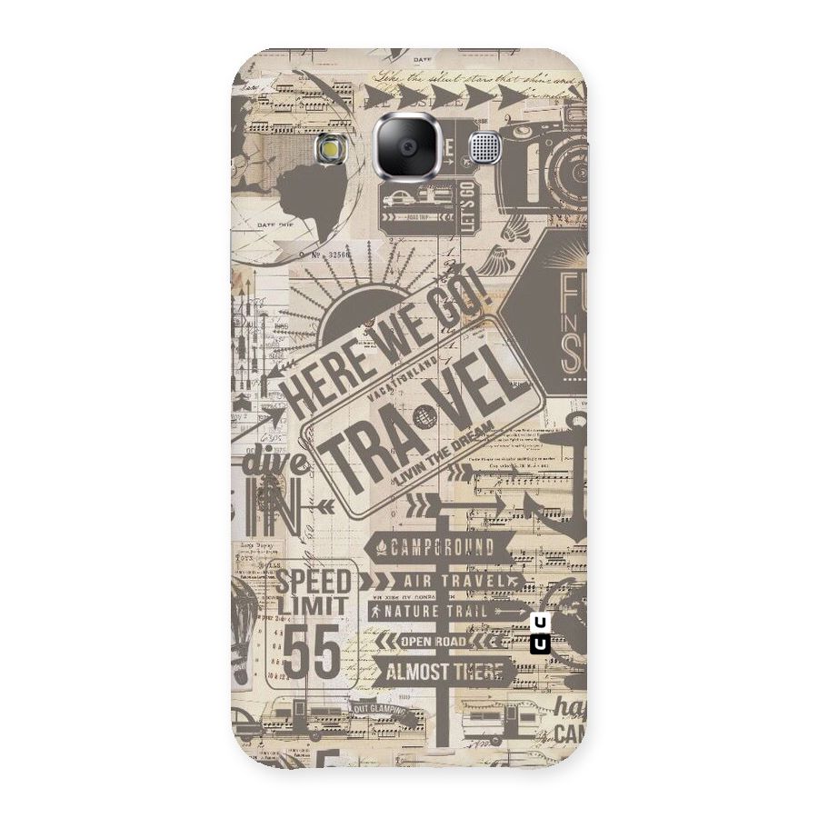 Here We Travel Back Case for Samsung Galaxy E5