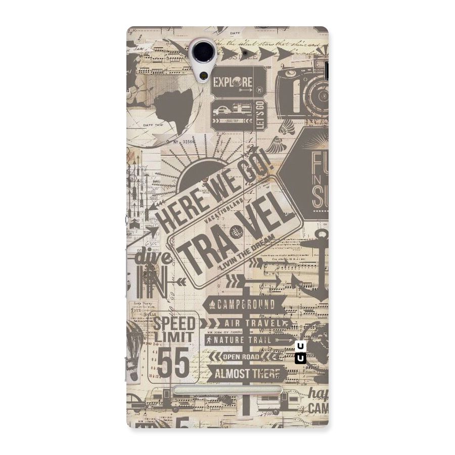 Here We Travel Back Case for Sony Xperia C3
