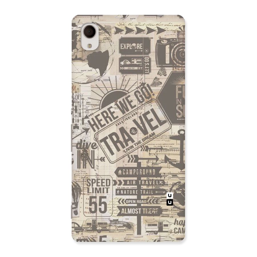 Here We Travel Back Case for Sony Xperia M4