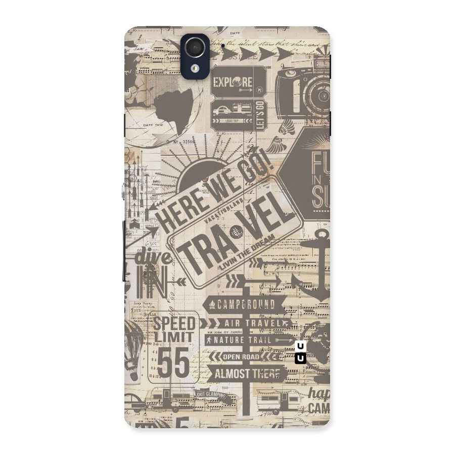 Here We Travel Back Case for Sony Xperia Z