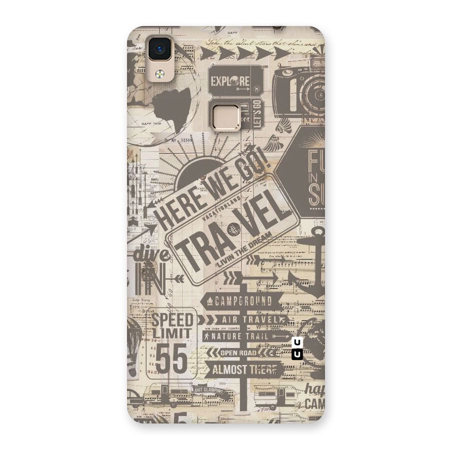 Here We Travel Back Case for V3 Max