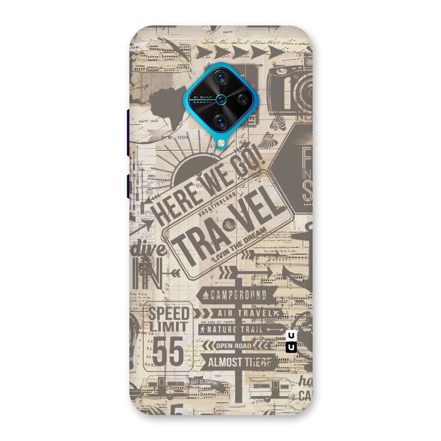 Here We Travel Back Case for Vivo S1 Pro