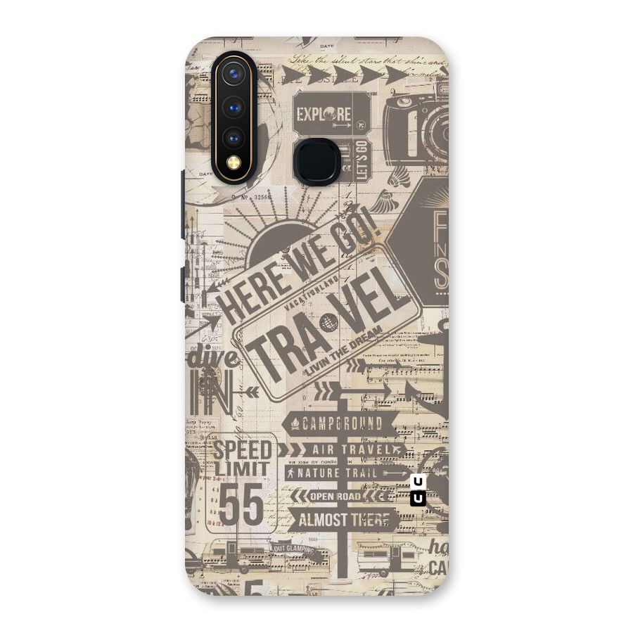 Here We Travel Back Case for Vivo U20