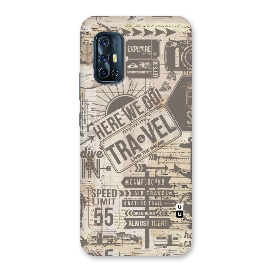 Here We Travel Back Case for Vivo V17