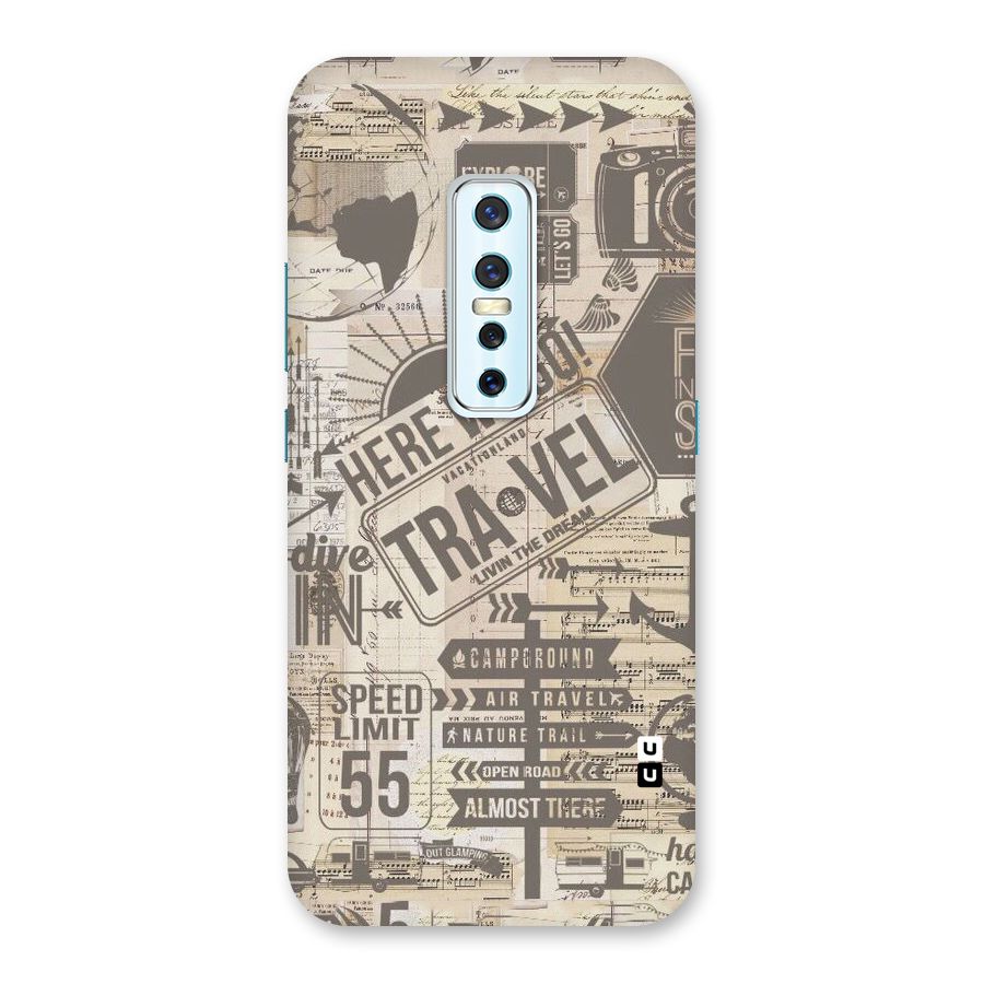 Here We Travel Back Case for Vivo V17 Pro