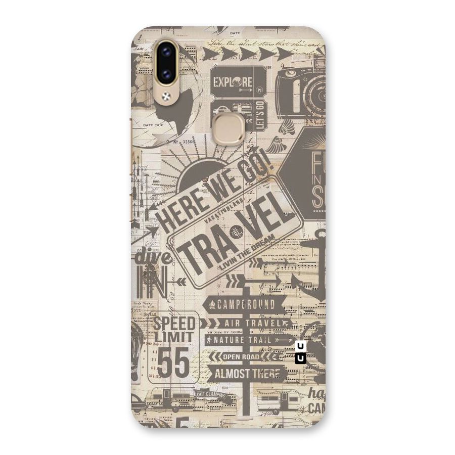 Here We Travel Back Case for Vivo V9 Youth