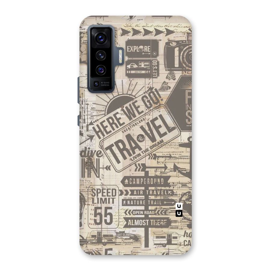 Here We Travel Back Case for Vivo X50