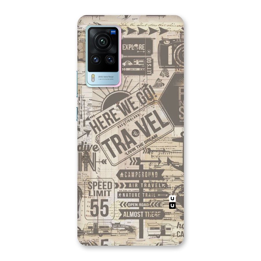 Here We Travel Back Case for Vivo X60 Pro