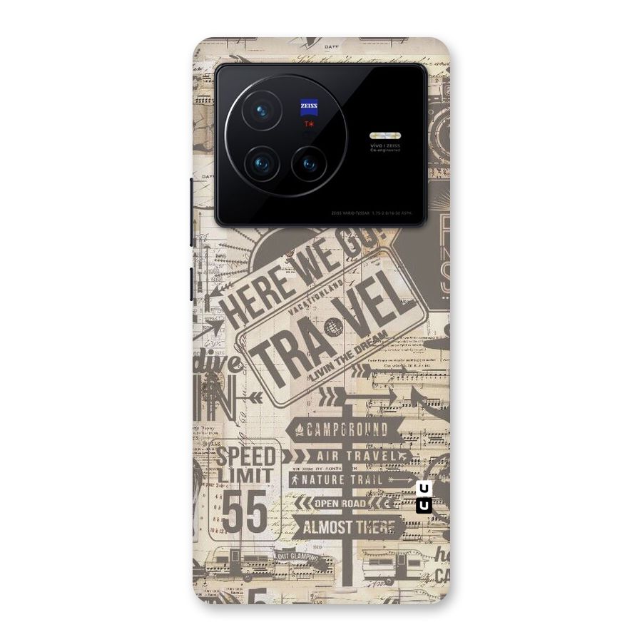 Here We Travel Back Case for Vivo X80