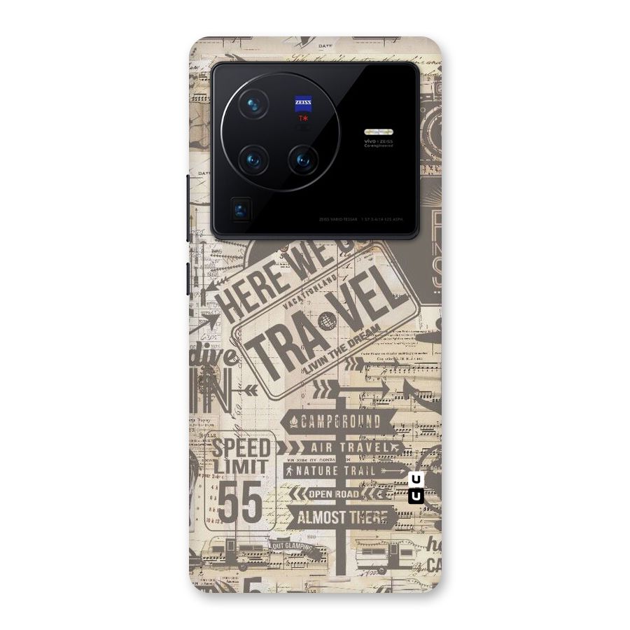 Here We Travel Back Case for Vivo X80 Pro
