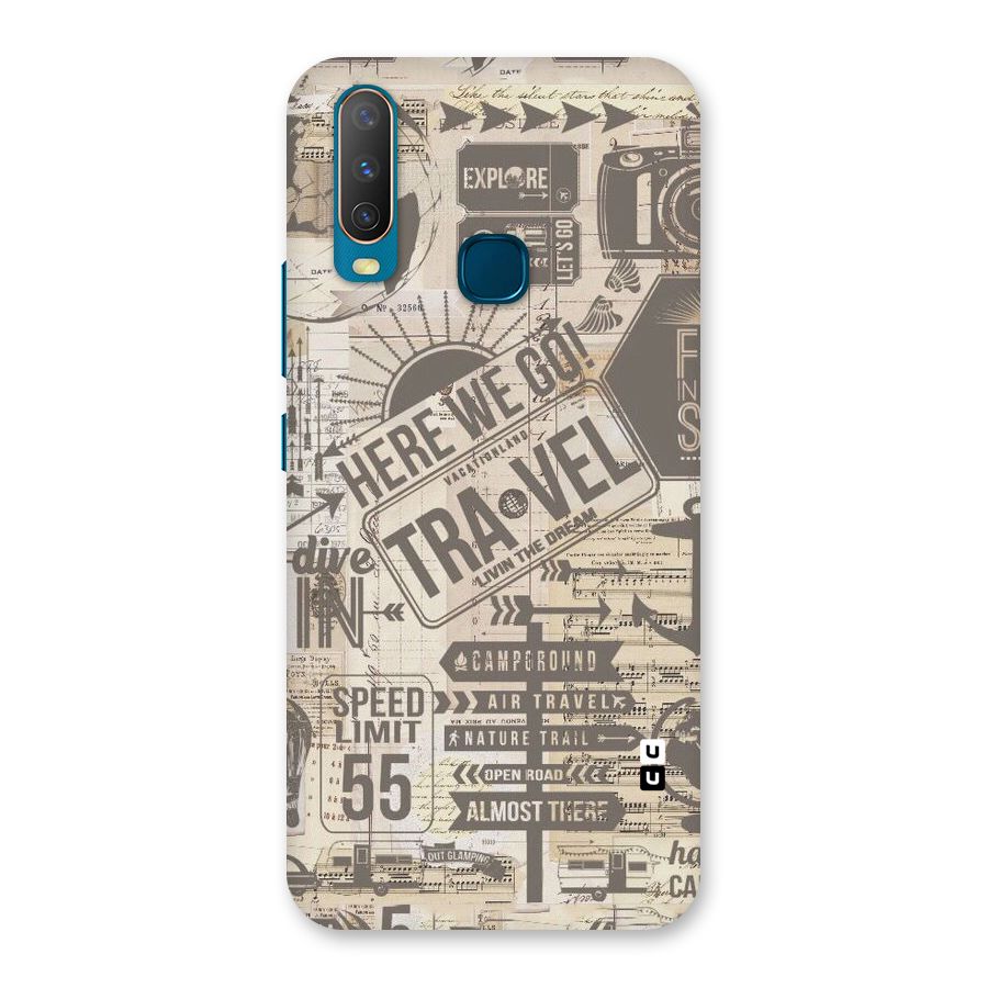 Here We Travel Back Case for Vivo Y17