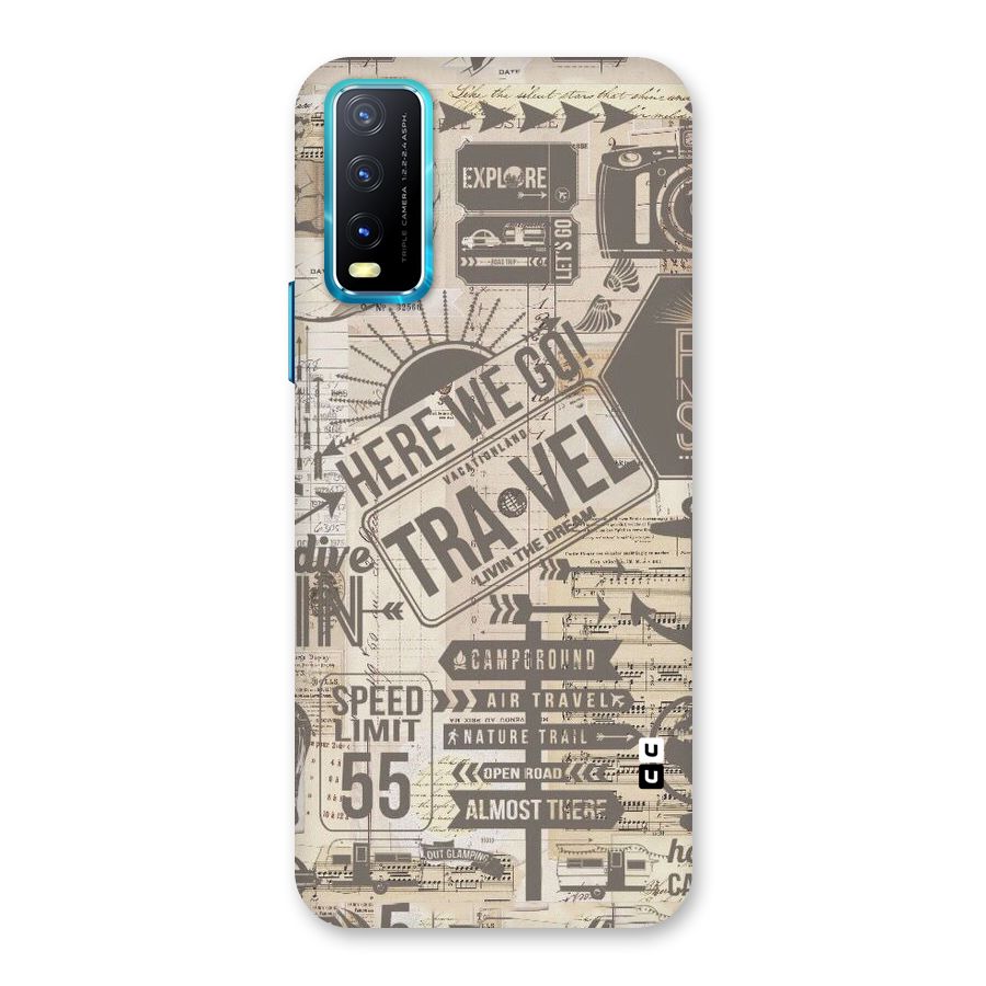 Here We Travel Back Case for Vivo Y20A